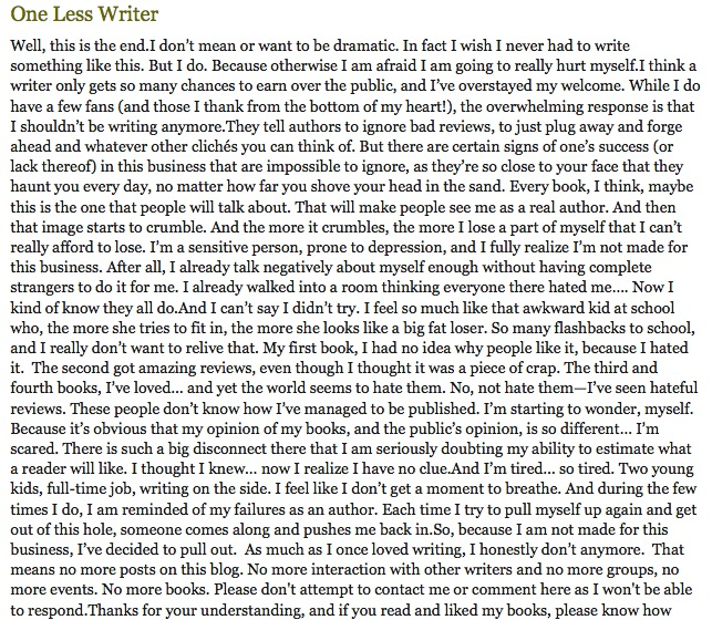 OneLessWriter