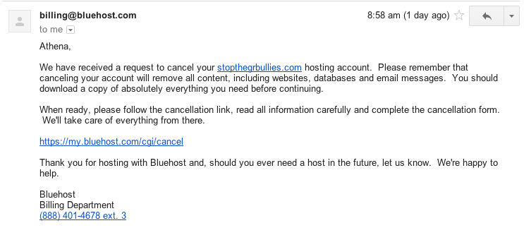 Cancellation
